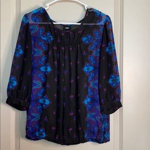 Paisley 3/4 Sleeve Shirt